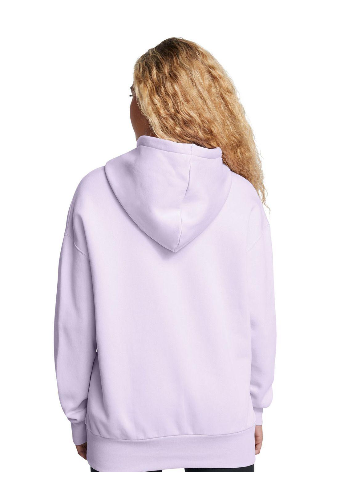 Polerón Oversize UA Icon para mujer Morado-4