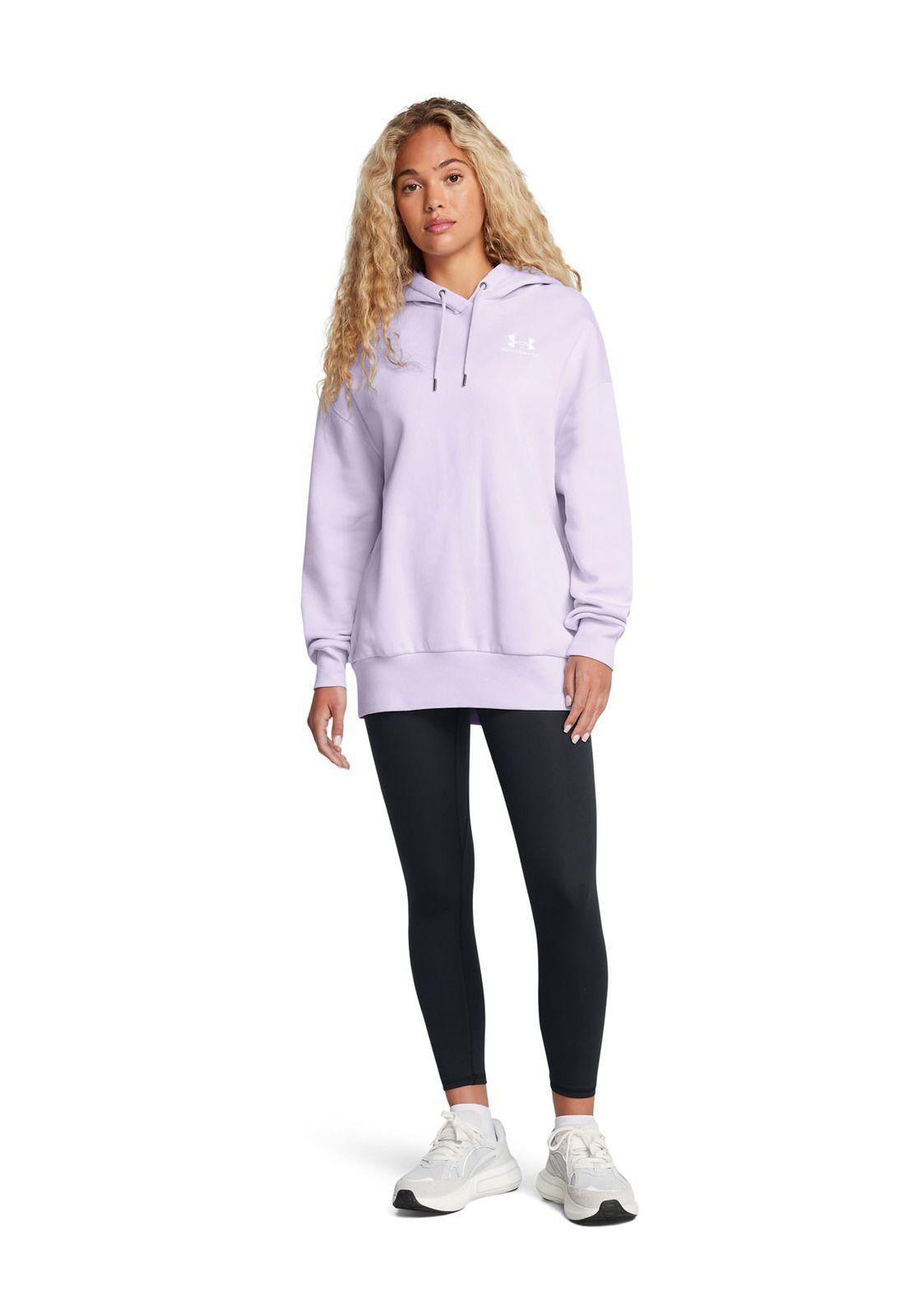 Polerón Oversize UA Icon para mujer Morado-5