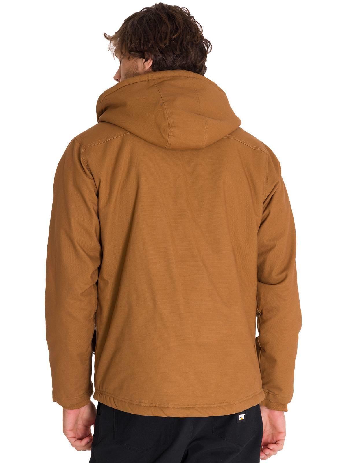 Chaqueta Hooded Sherpa Hombre Bronze-3