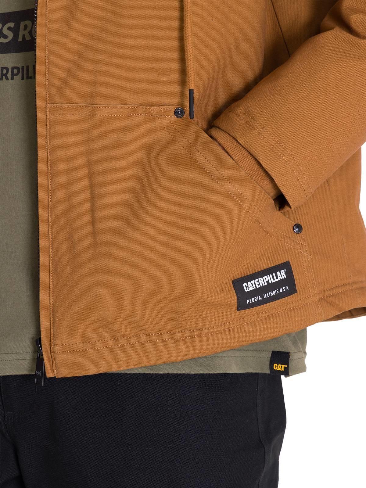 Chaqueta Hooded Sherpa Hombre Bronze-7