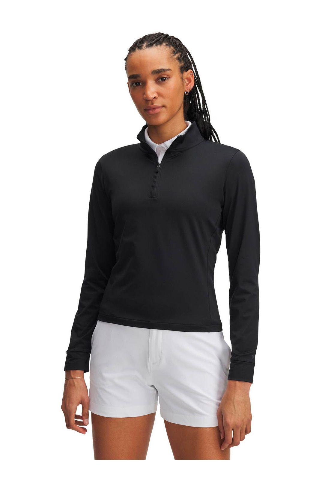Polerón Golf para mujer Drive negro -0