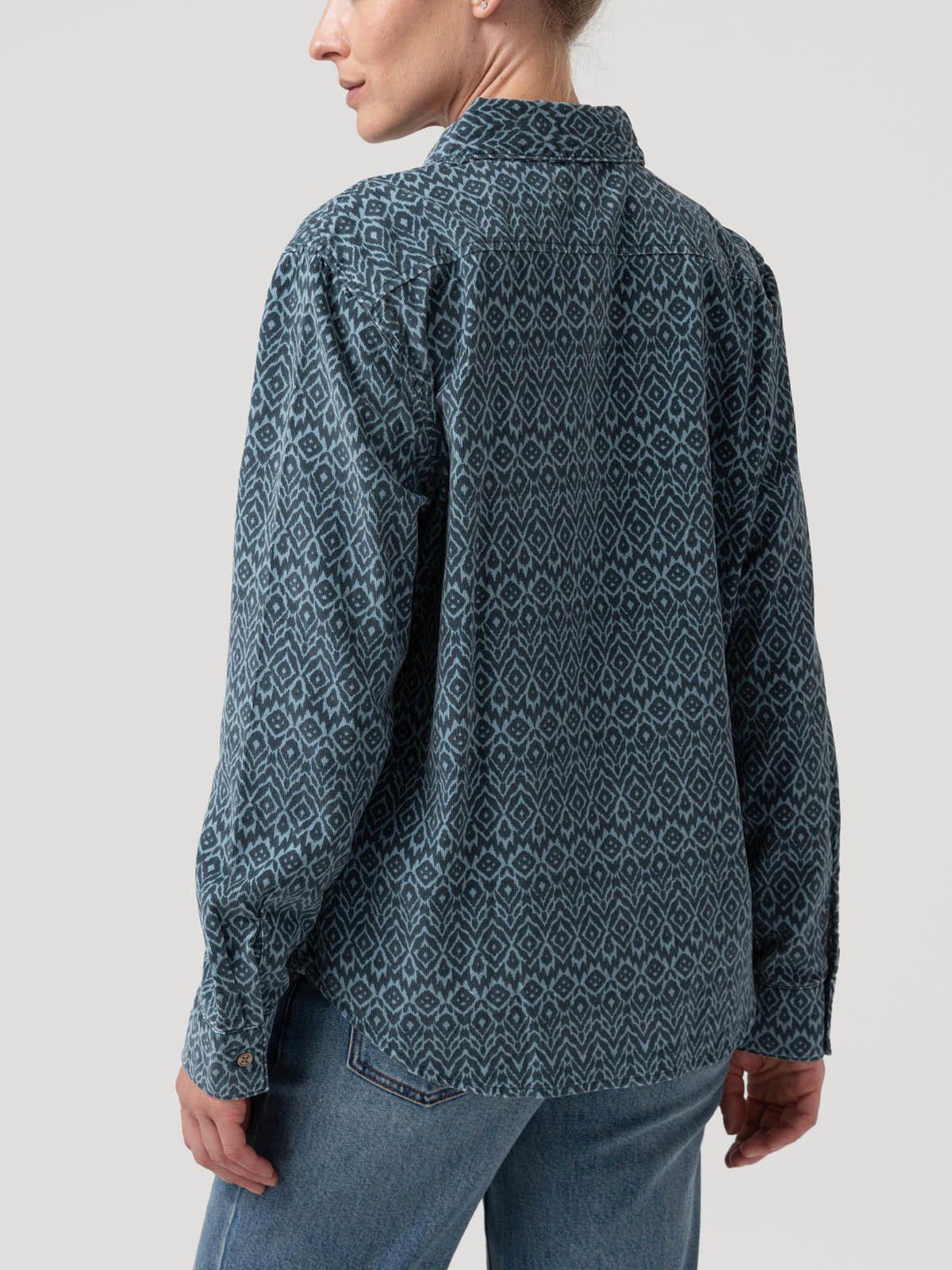 Blusa Algodón Mujer Genario Azul-5