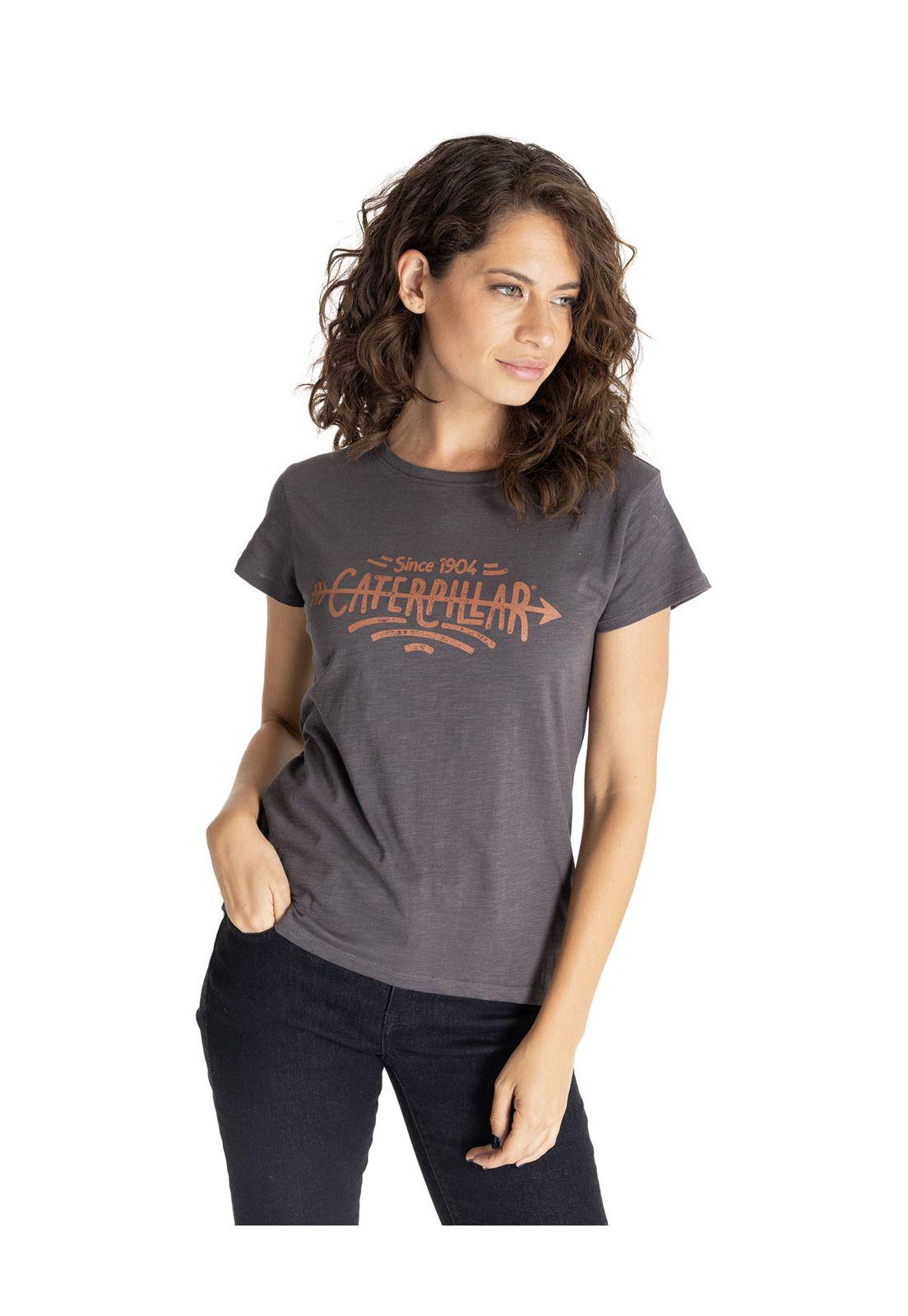 Polera Manga Corta Mujer Harvest Moon Graphic Gris-0