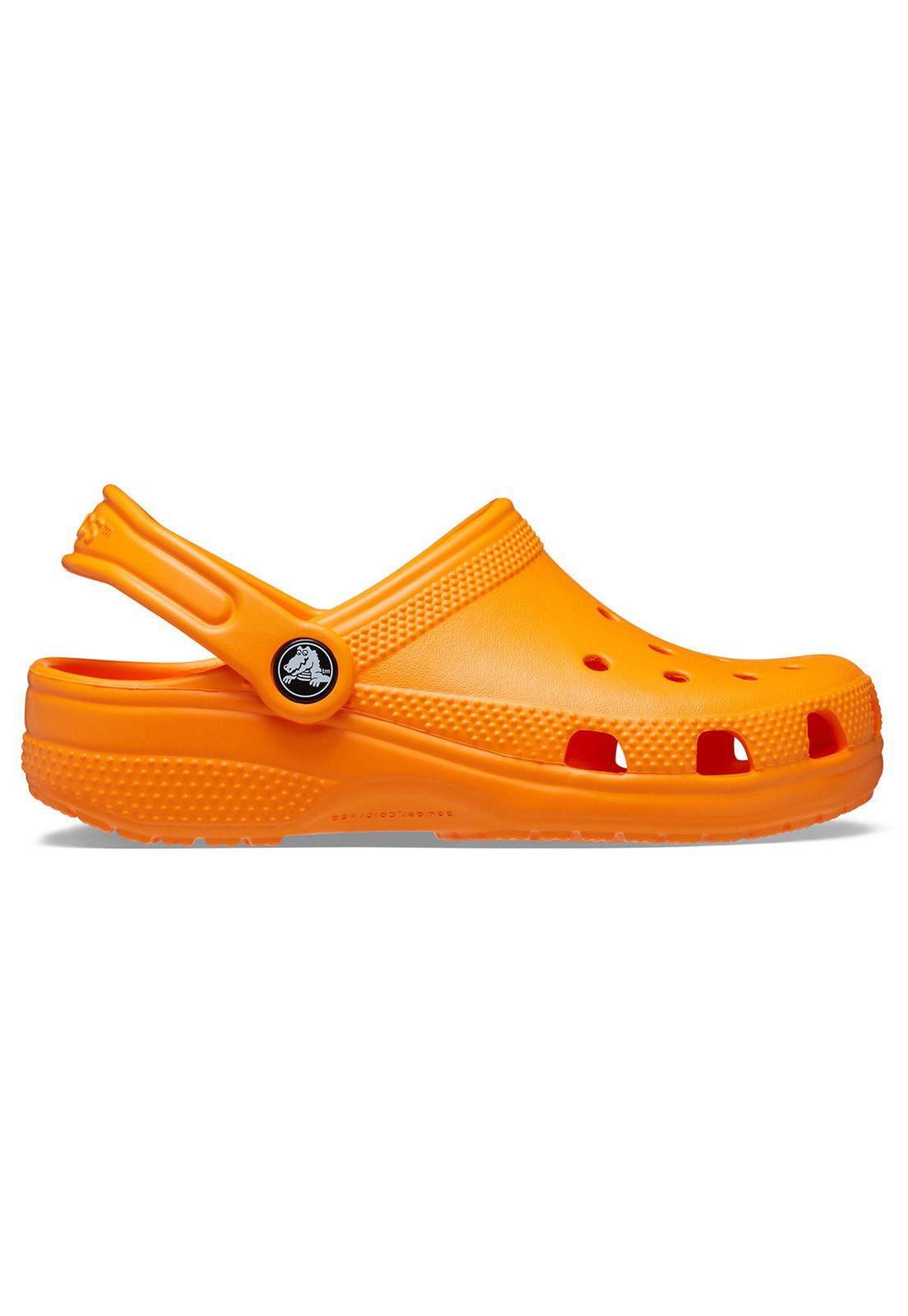 Zueco Crocs Niño Classic Clog Naranjo-0