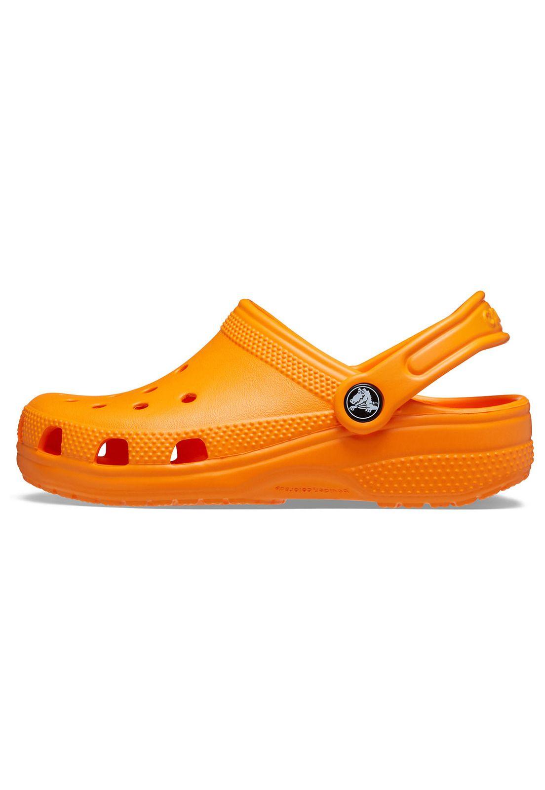 Zueco Crocs Niño Classic Clog Naranjo-1