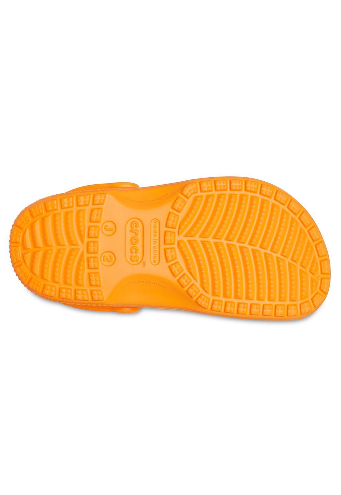 Zueco Crocs Niño Classic Clog Naranjo-5