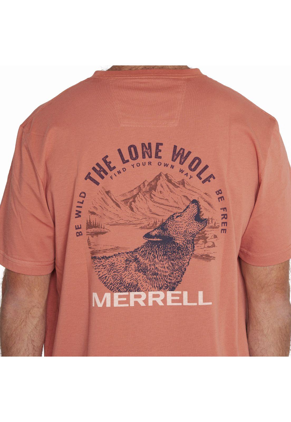 Polera M/C T-Shirt Short Sleeve Naranjo Hombre-3