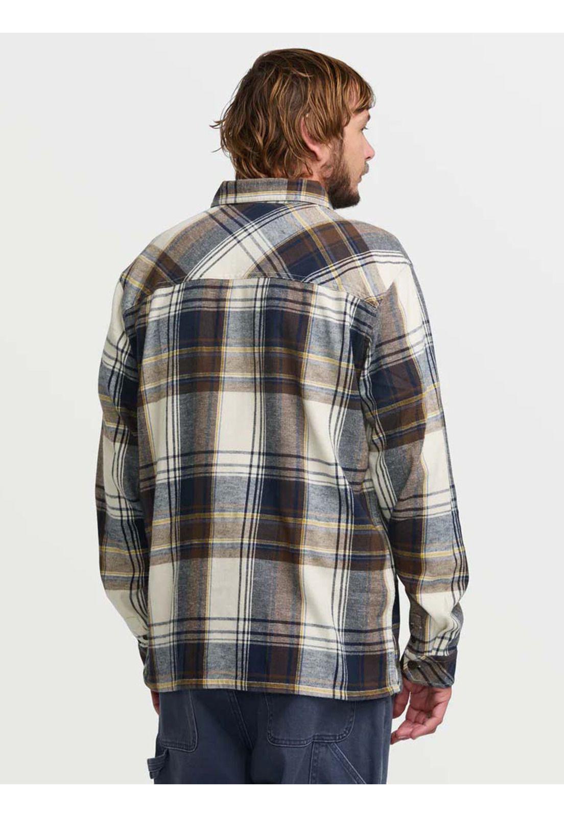Sobrecamisa Franela Hombre Bad Dog Gris Billabong-1