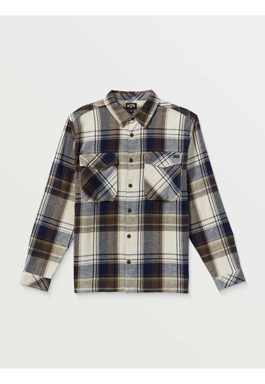 Sobrecamisa Franela Hombre Bad Dog Gris Billabong-4