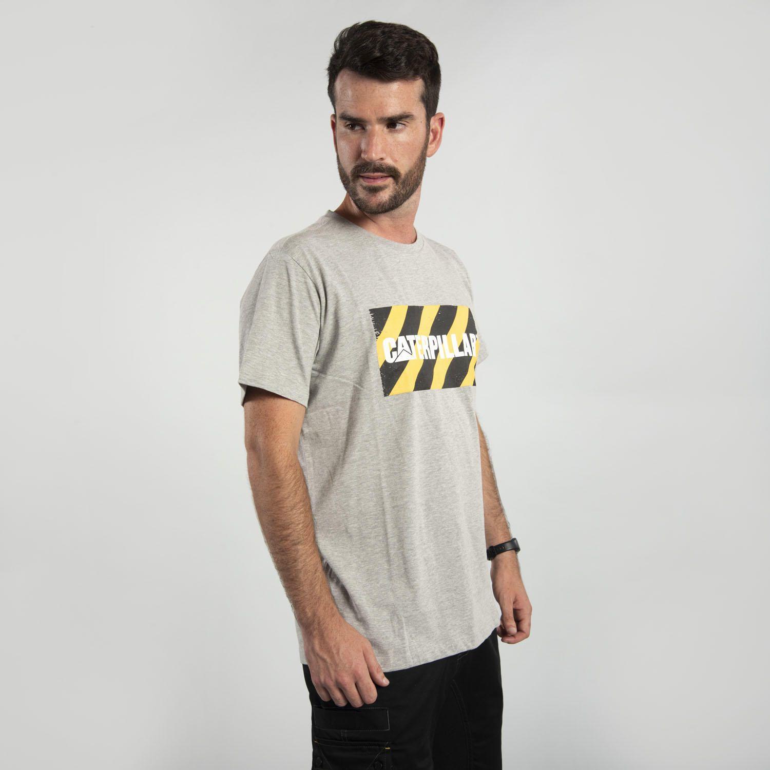 Polera Manga Corta  Hombre Fdtn Ww Site Tee Gris-1