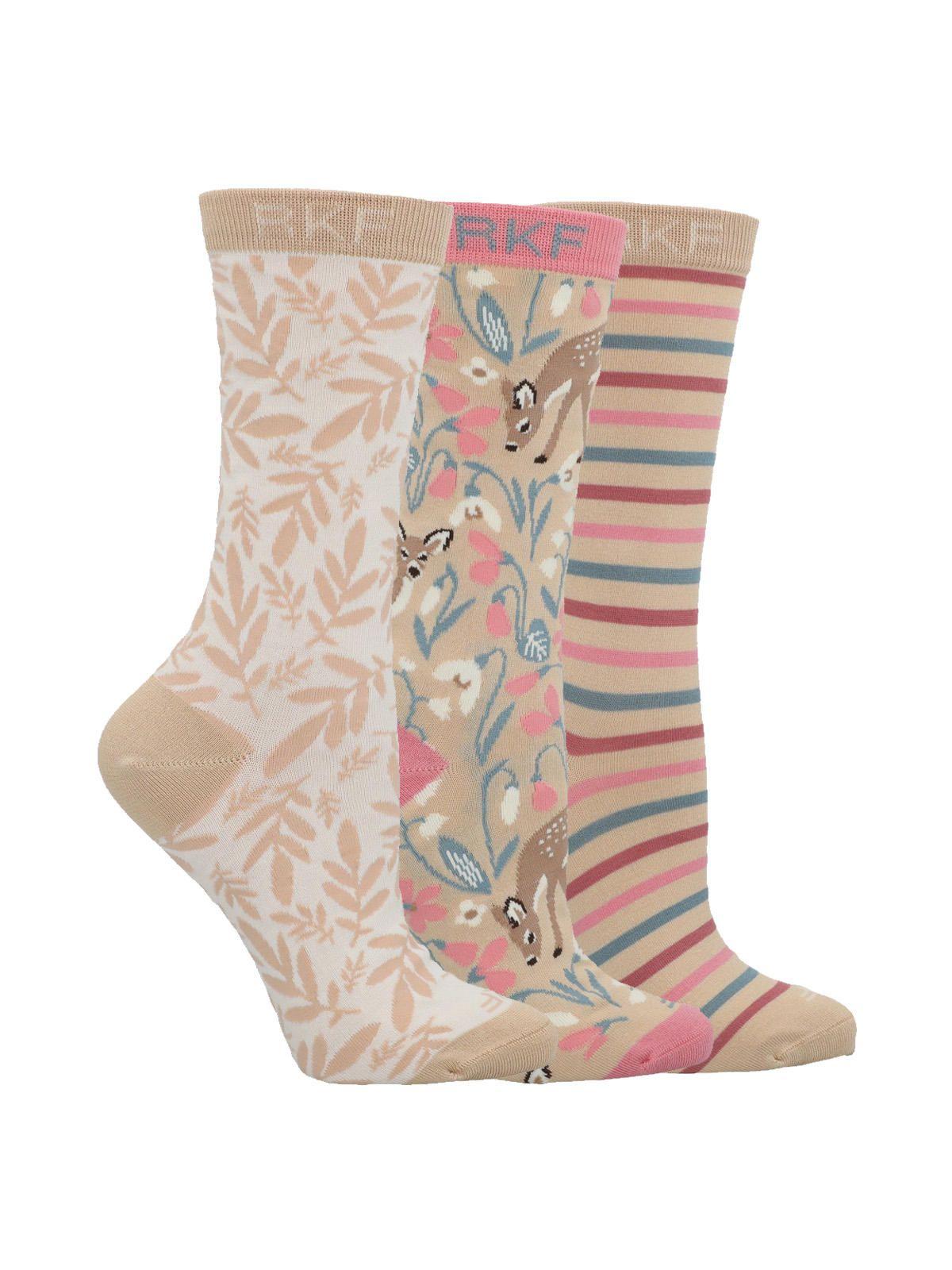 Calcetín Bambú Mujer Pack Gift Bam Multicolor-3