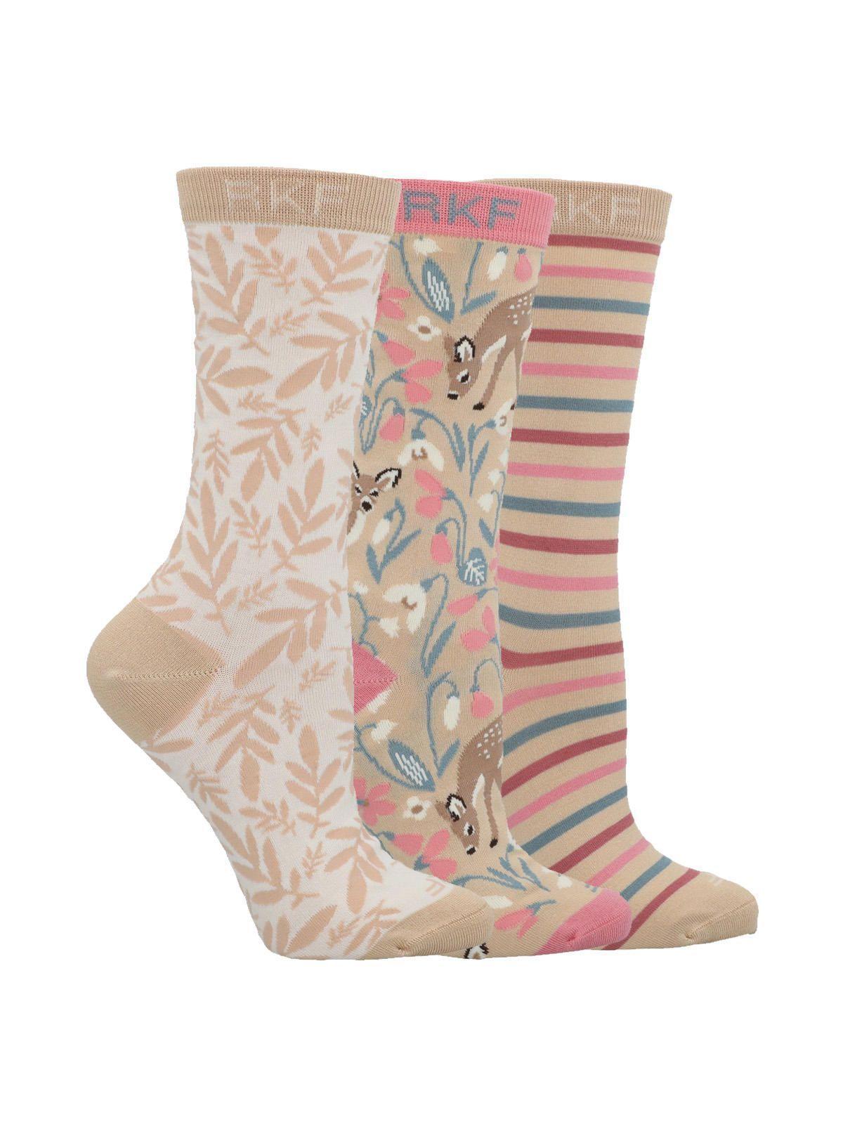 Calcetín Bambú Mujer Pack Gift Bam Multicolor-3