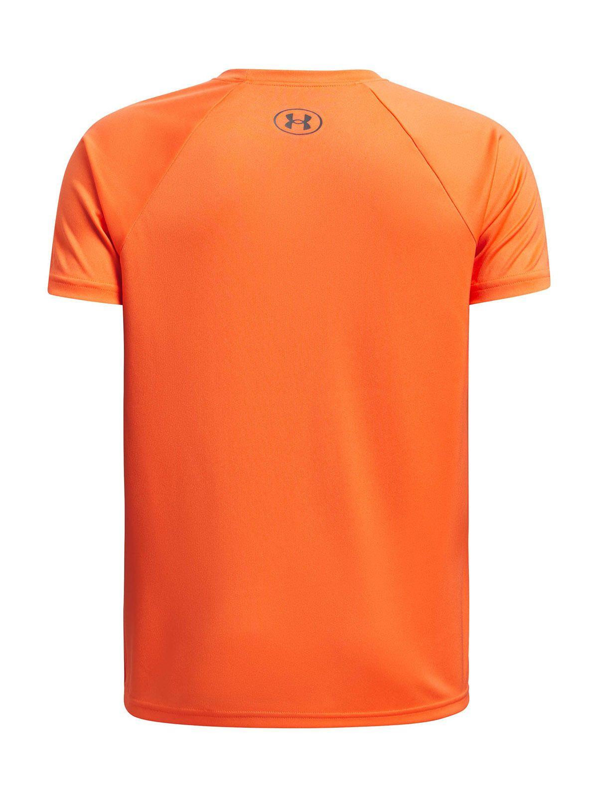 Polera Manga Corta UA Tech Niño Naranja-4