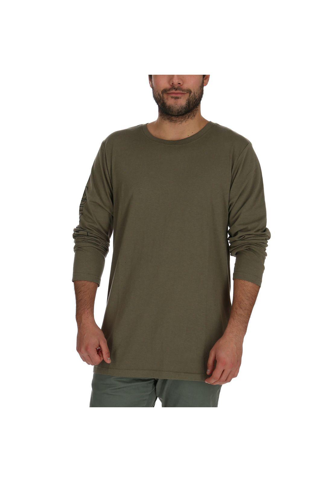 Polera M/L Hombre Simple Ls Gris Claro-0