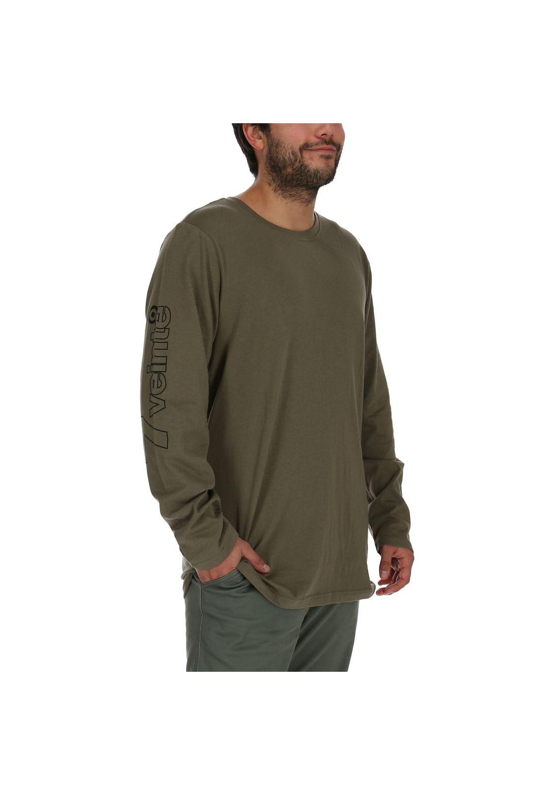Polera M/L Hombre Simple Ls Gris Claro-3