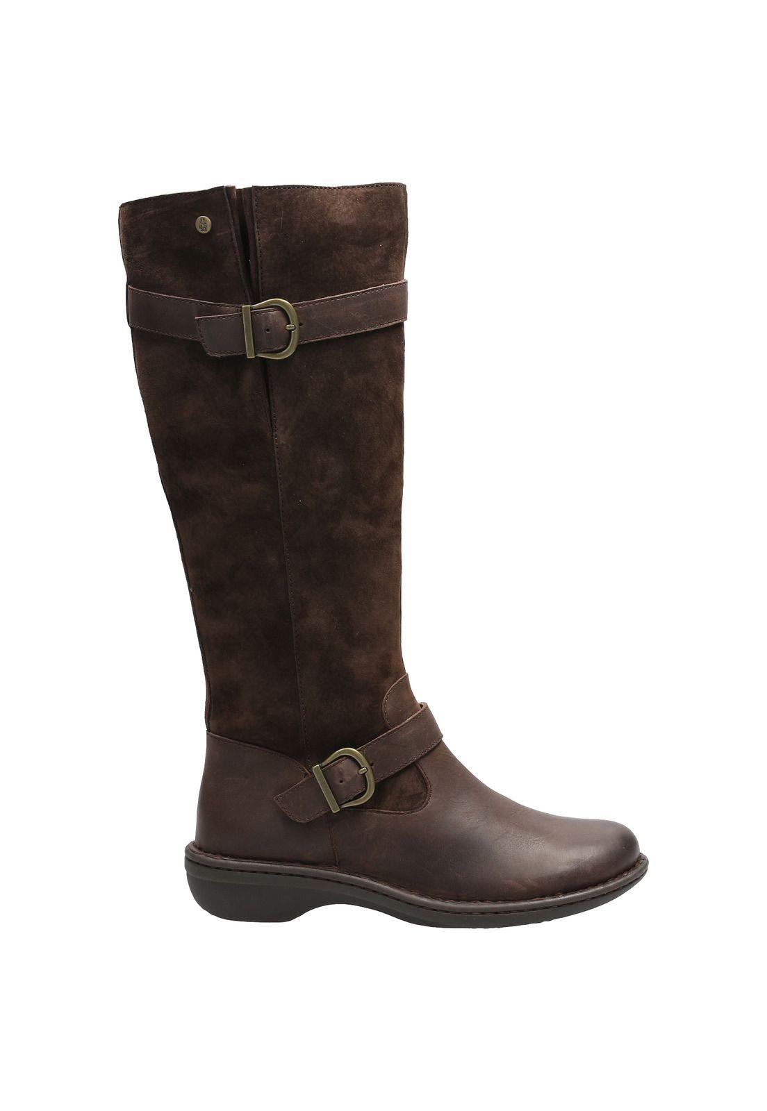 Bota Cuero Mujer Luana Café-1