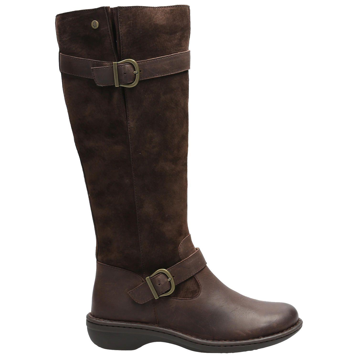 Bota Cuero Mujer Luana Café-1