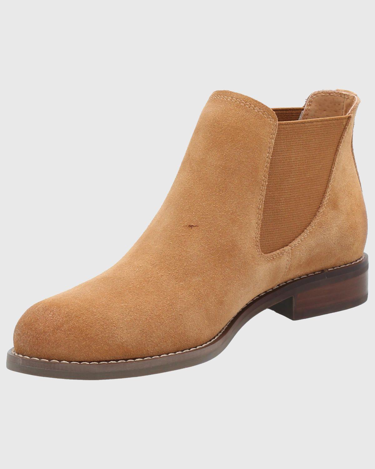 Botin Cuero Mujer Clifton Café-4