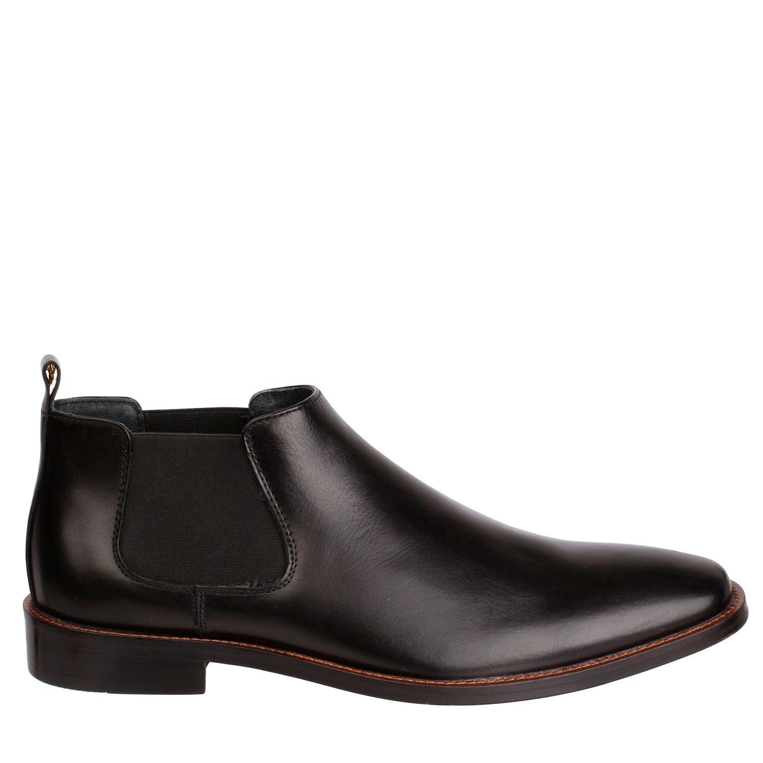 Botin Cuero Hombre Twist Negro-1