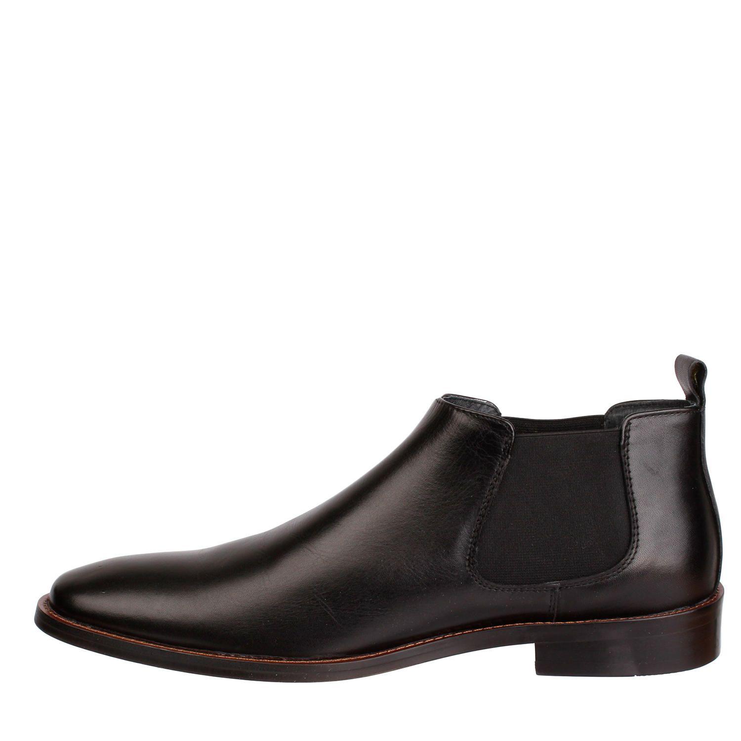Botin Cuero Hombre Twist Negro-3