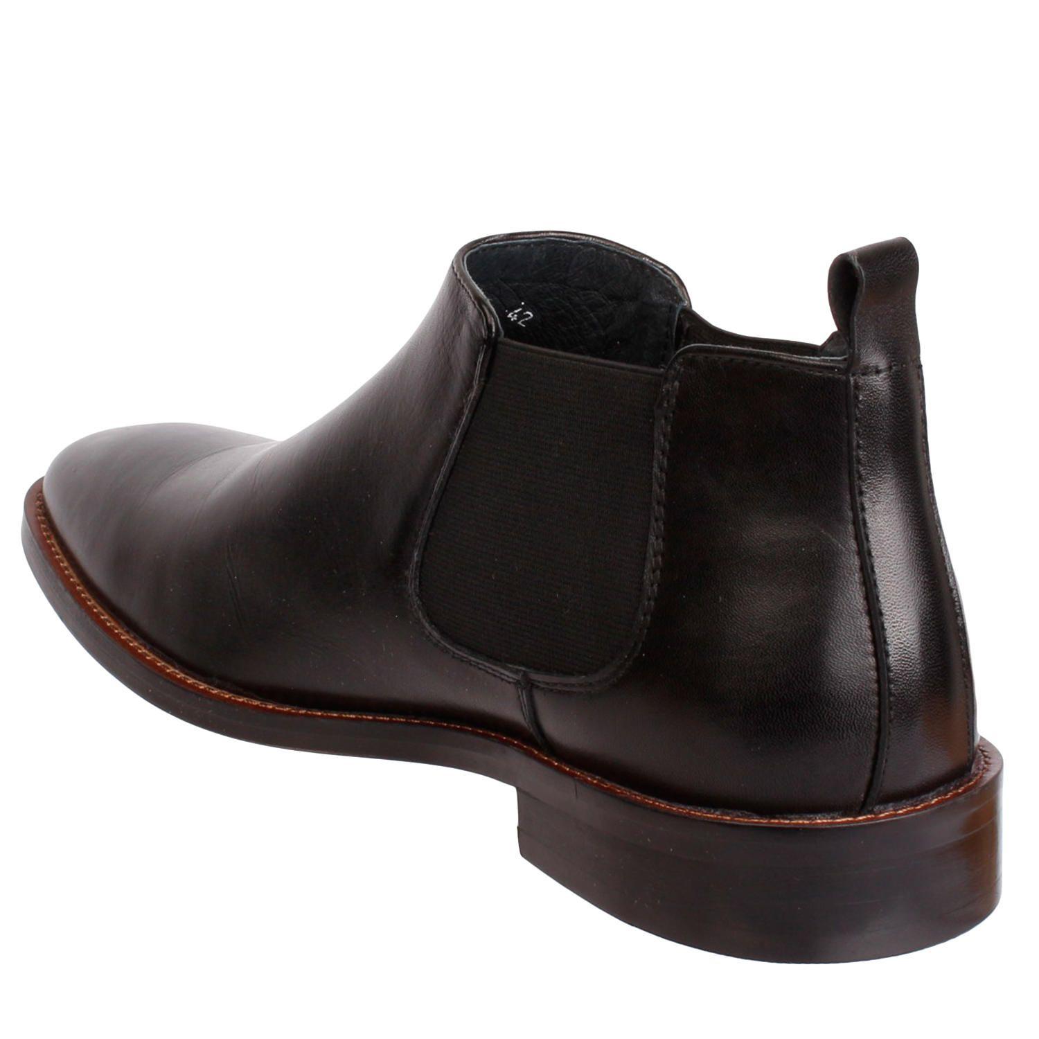 Botin Cuero Hombre Twist Negro-5