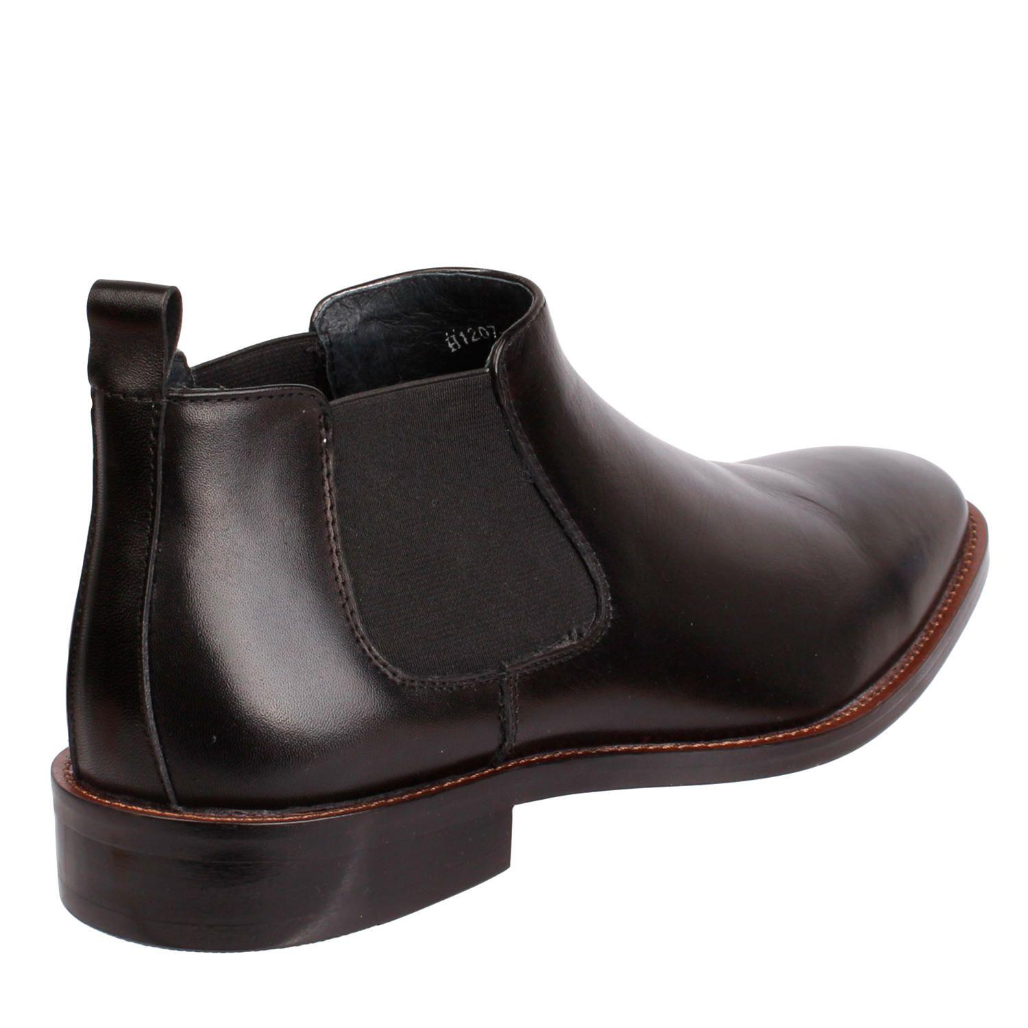 Botin Cuero Hombre Twist Negro-6