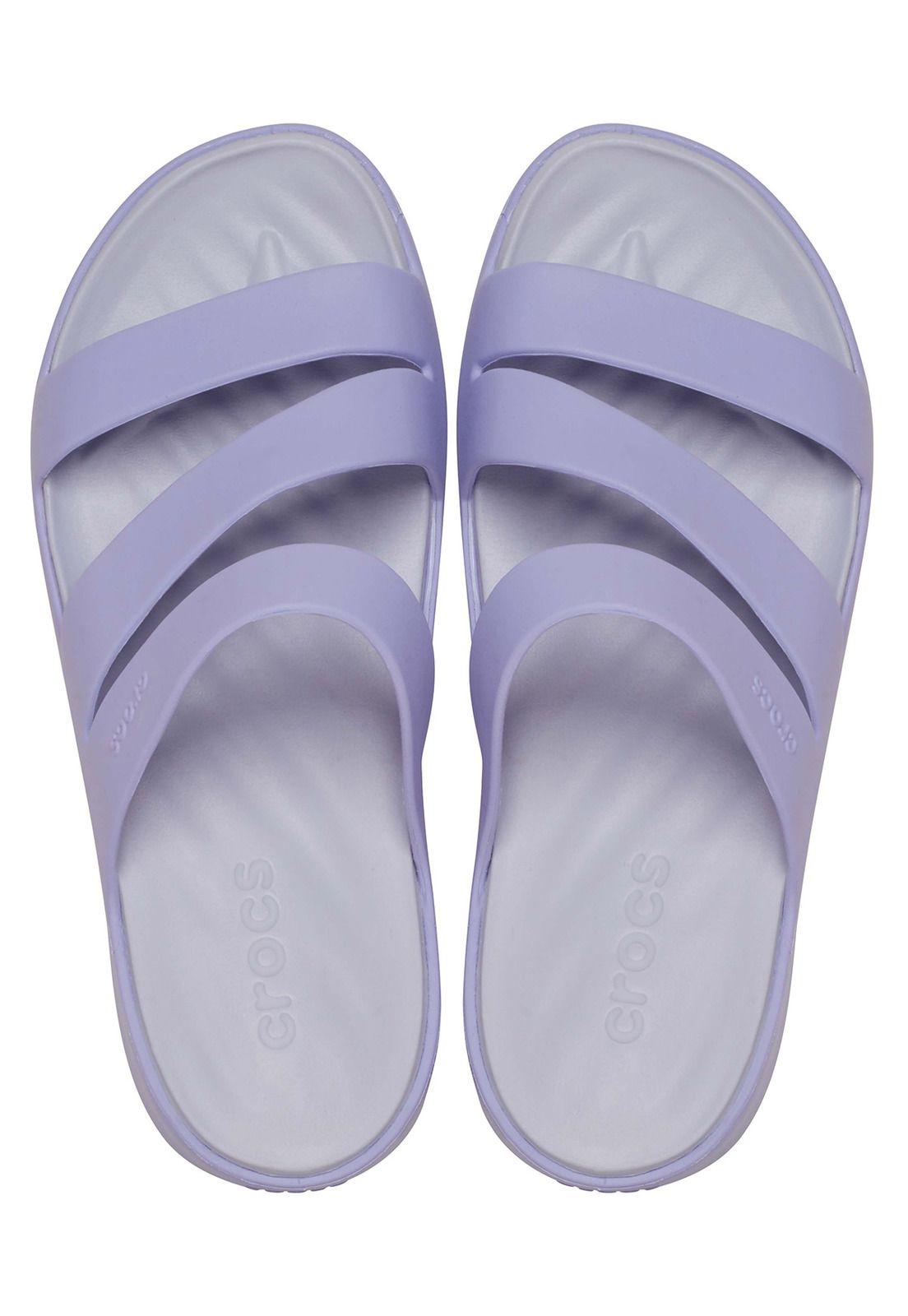 Sandalia Crocs Mujer Getaway Strappy Morado-4