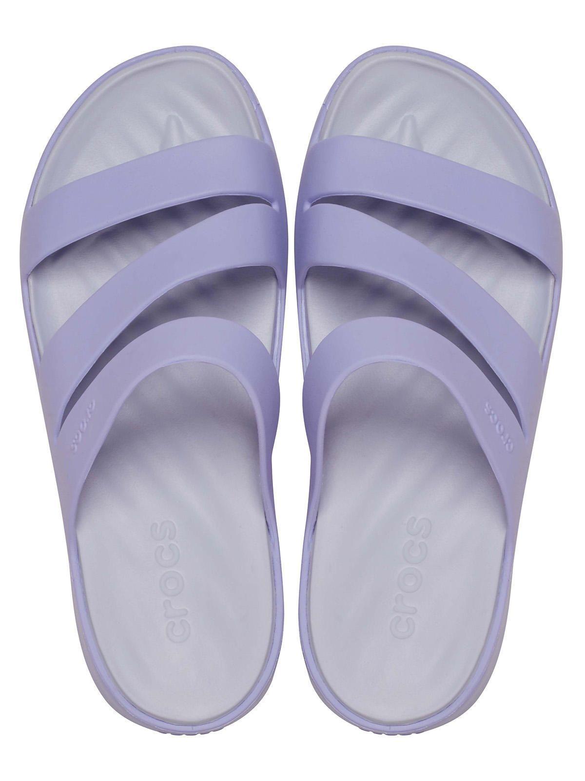 Sandalia Crocs Mujer Getaway Strappy Morado-4