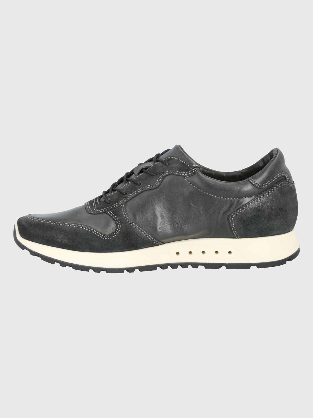 Zapatilla Cuero Negro Hombre Paramus -4