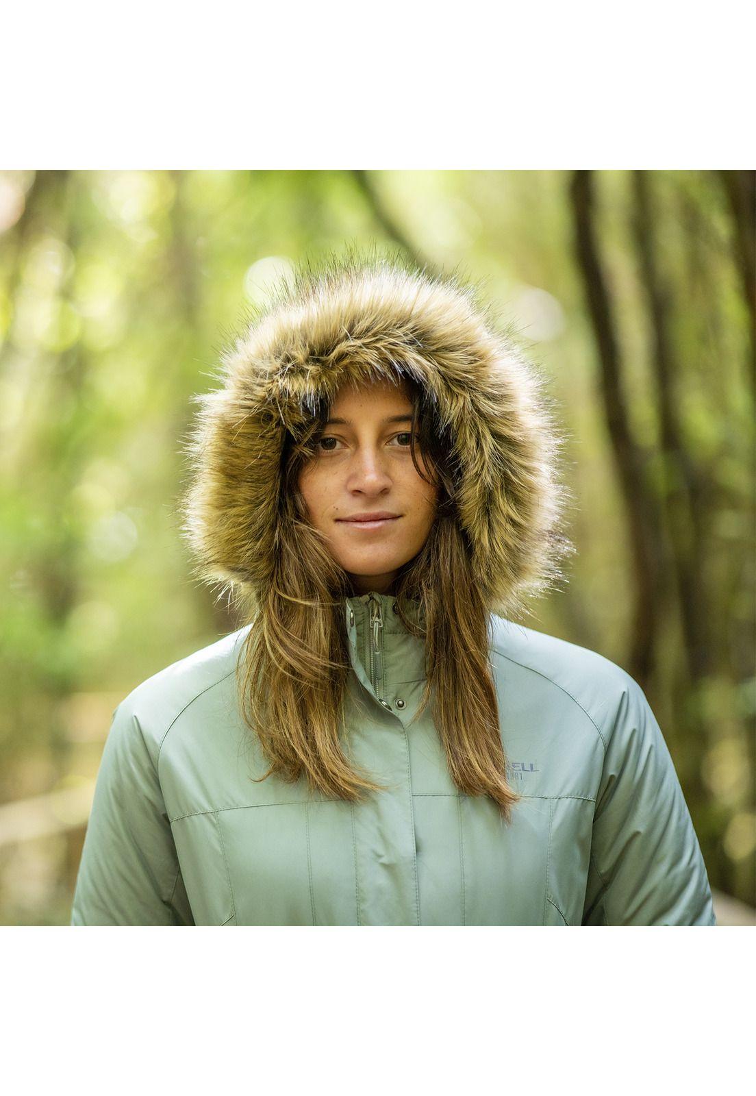 Parka Mujer Belt Parka Verde-1