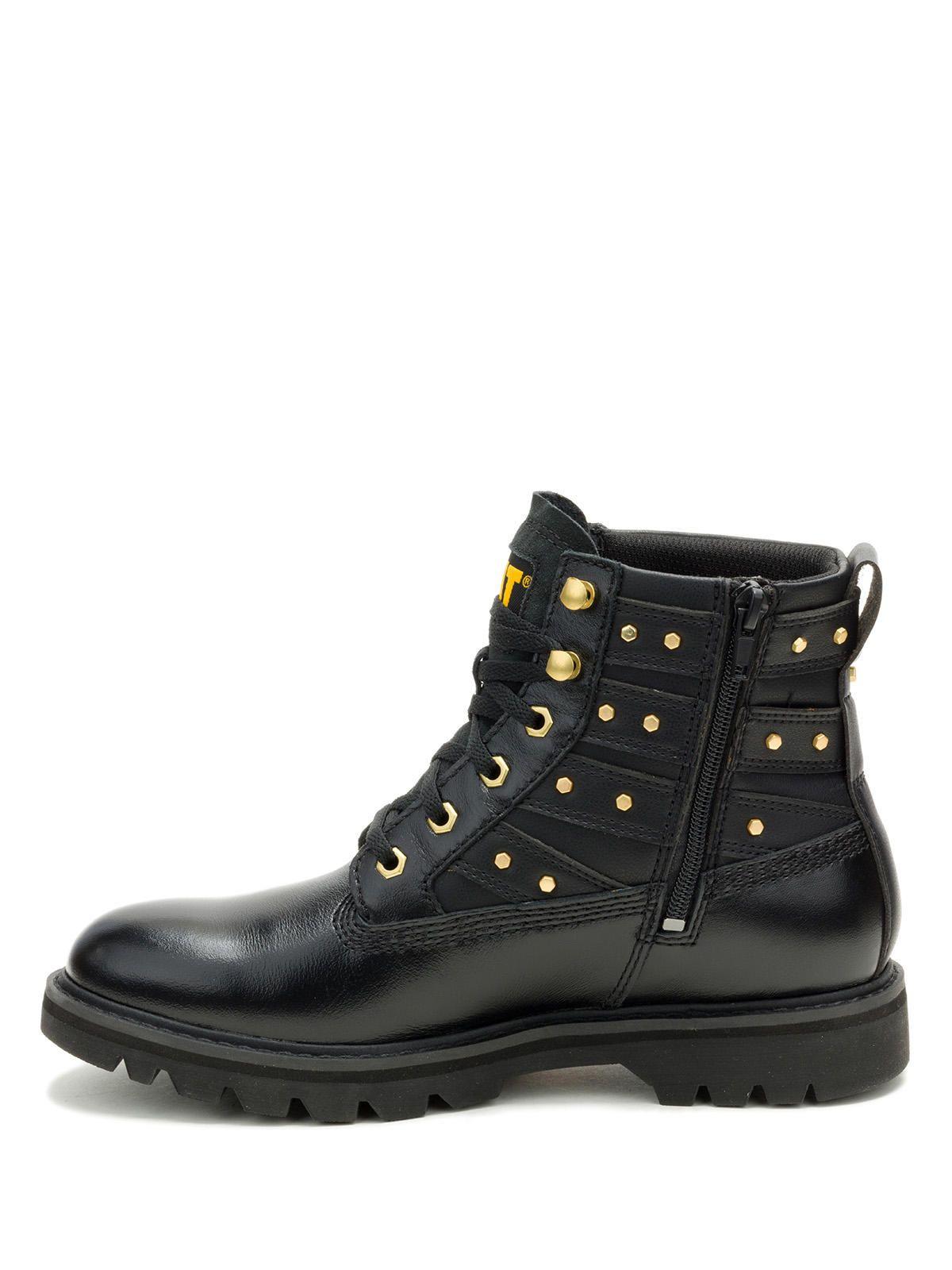 Botín Cuero Mujer Grader Ws Embellish Negro-3