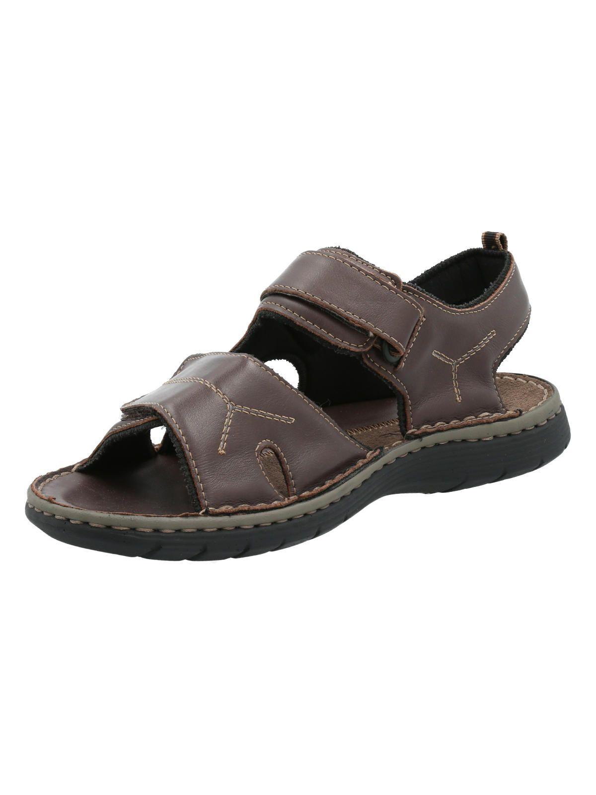 Sandalia Cuero Hombre Nico Café -3