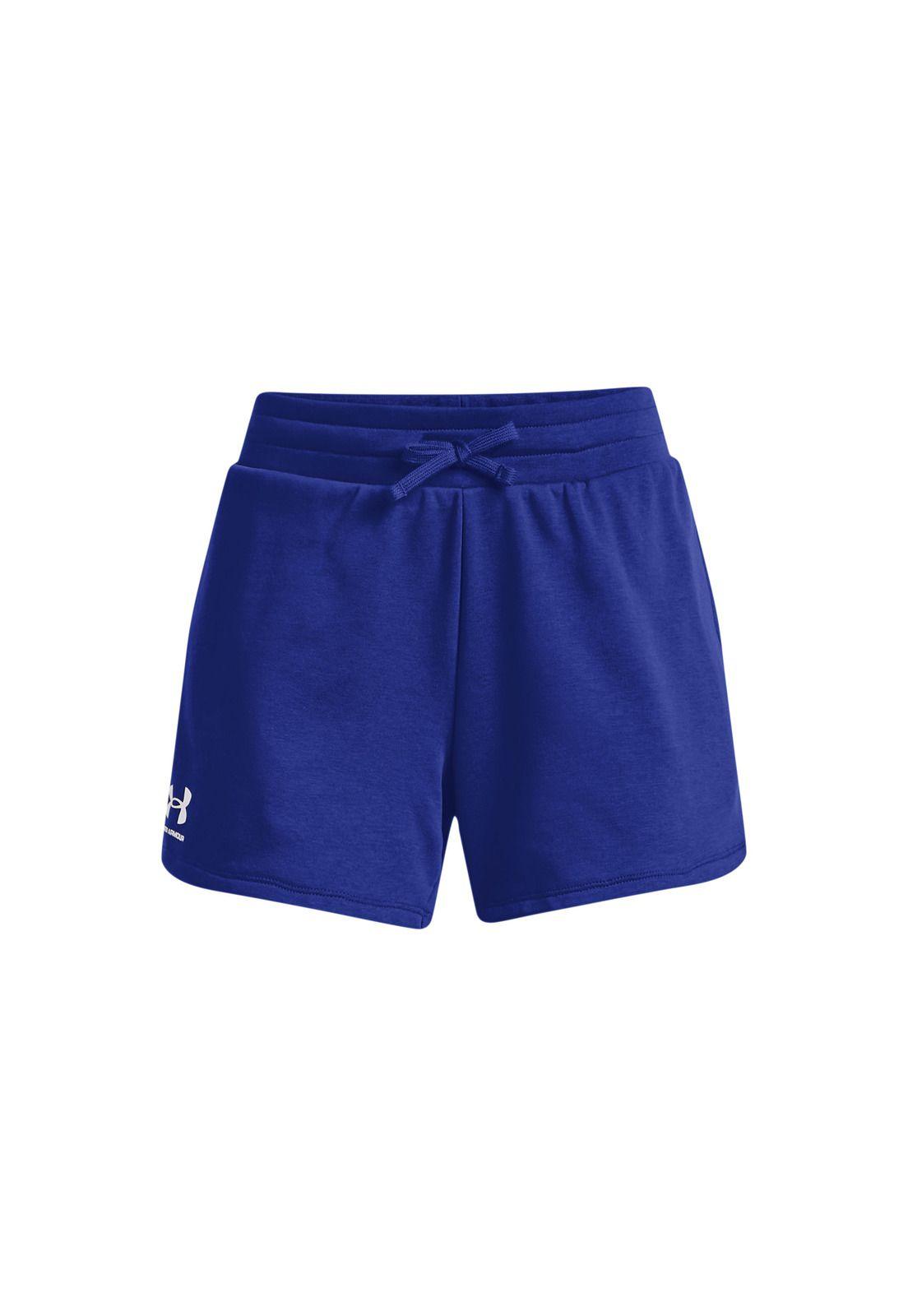 Short Training Rival Terry Azul Mujer-0