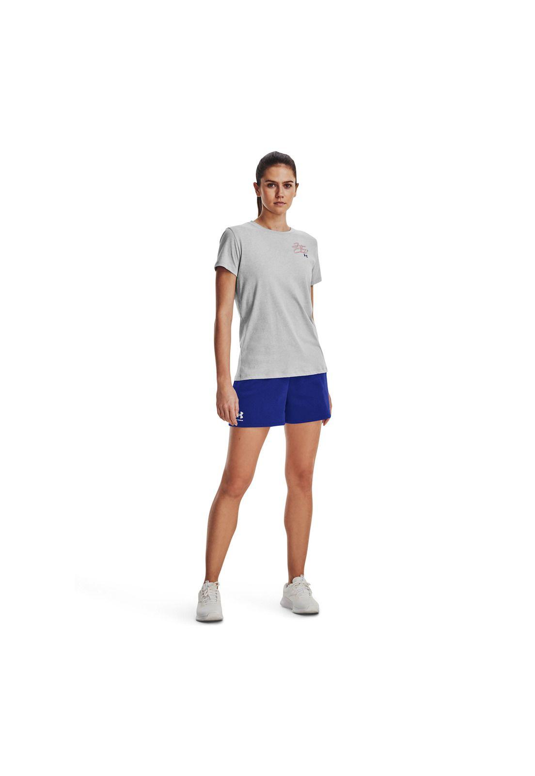 Short Training Rival Terry Azul Mujer-5