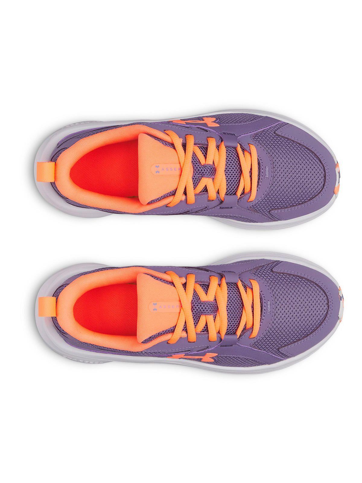 Zapatilla UA Charged+ Assert 11 Morado Niña-4