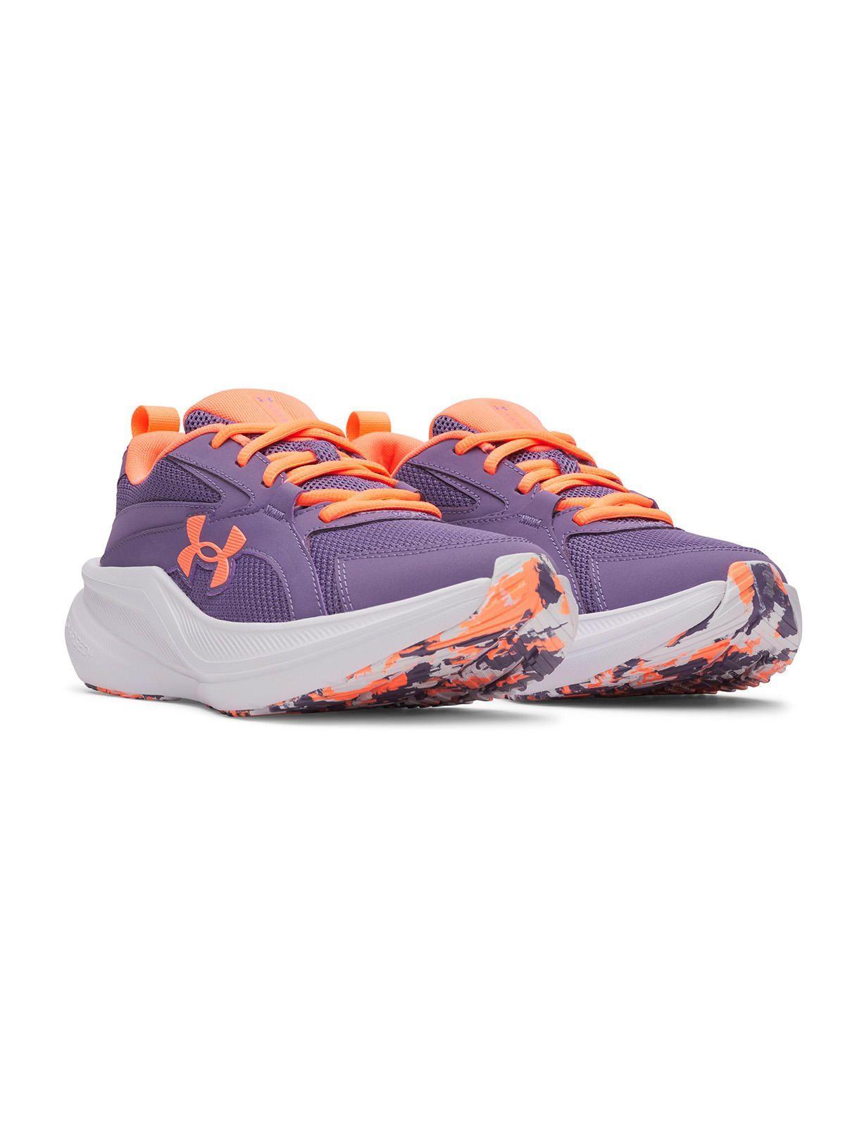 Zapatilla UA Charged+ Assert 11 Morado Niña-5