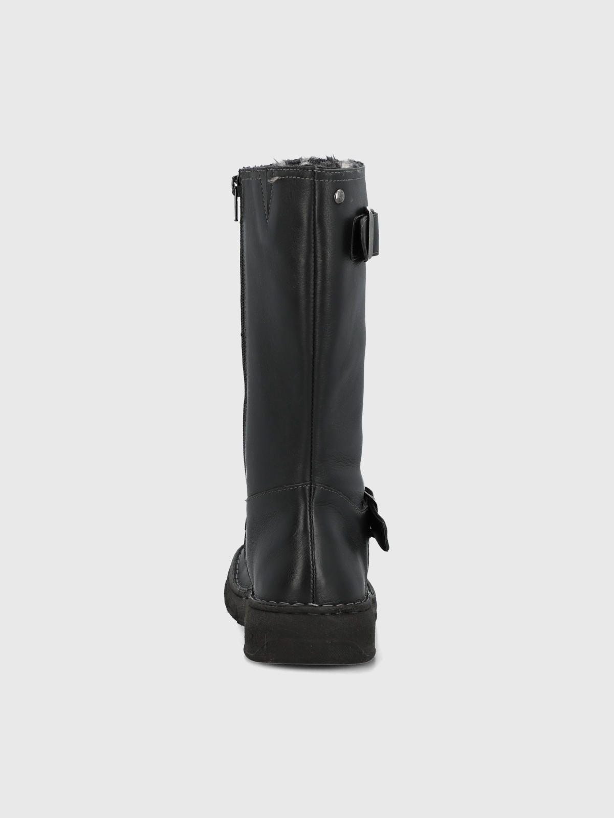 Bota Cuero Mujer Mildre Negra-6
