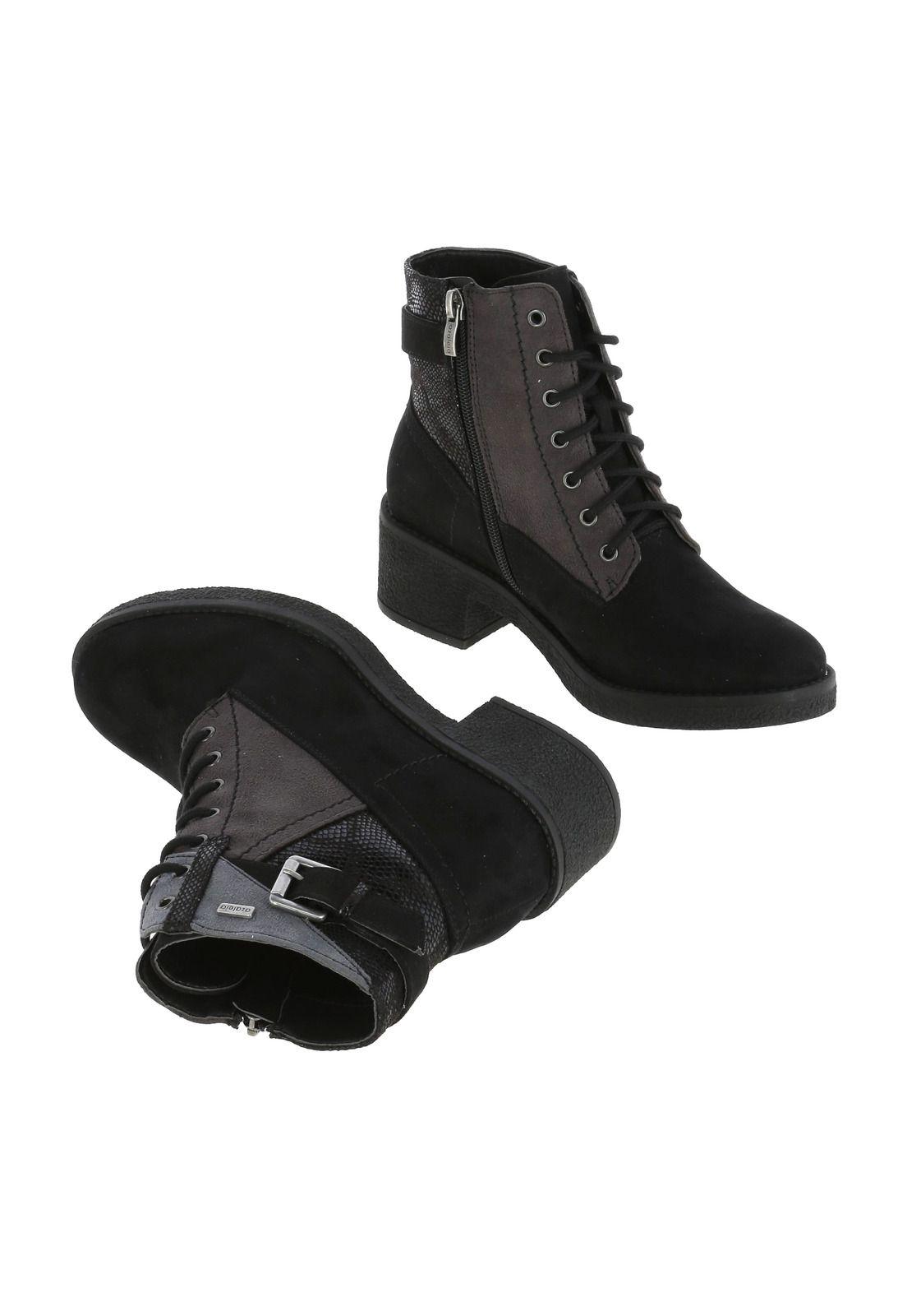 Botín Spike Negro-4