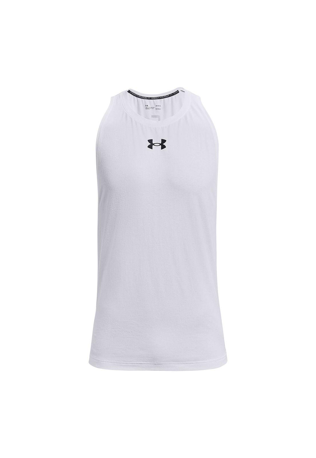 Polera sin mangas Zone para hombre Blanco-0