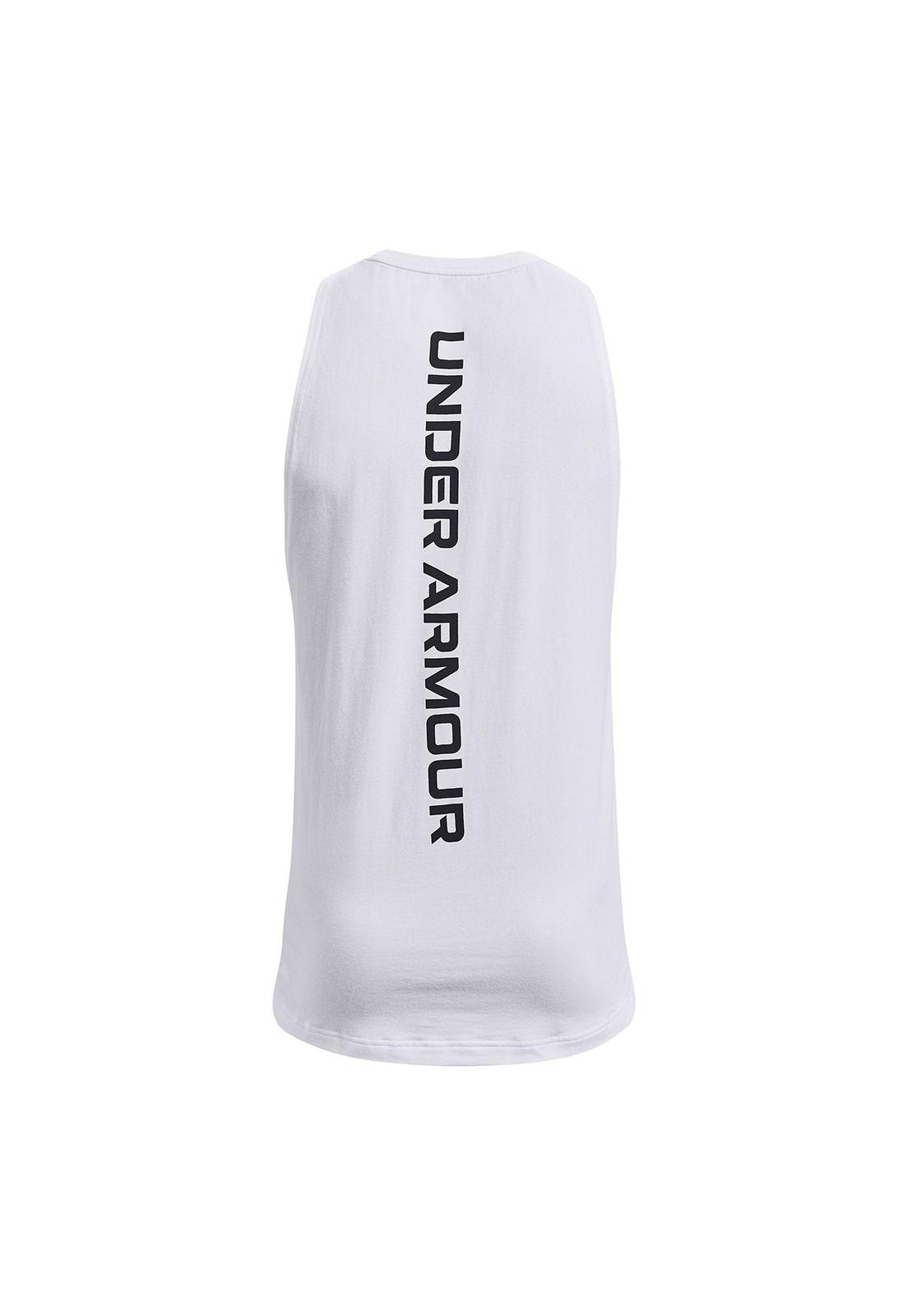 Polera sin mangas Zone para hombre Blanco-1