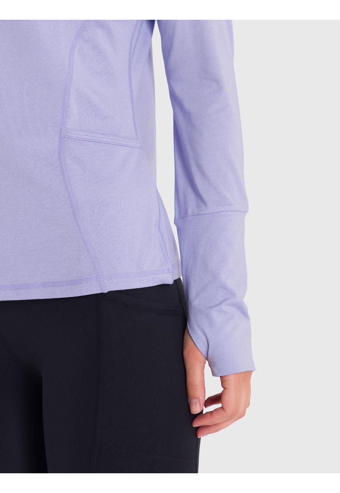 Polerón Mujer Ls Half Zip Violeta-6