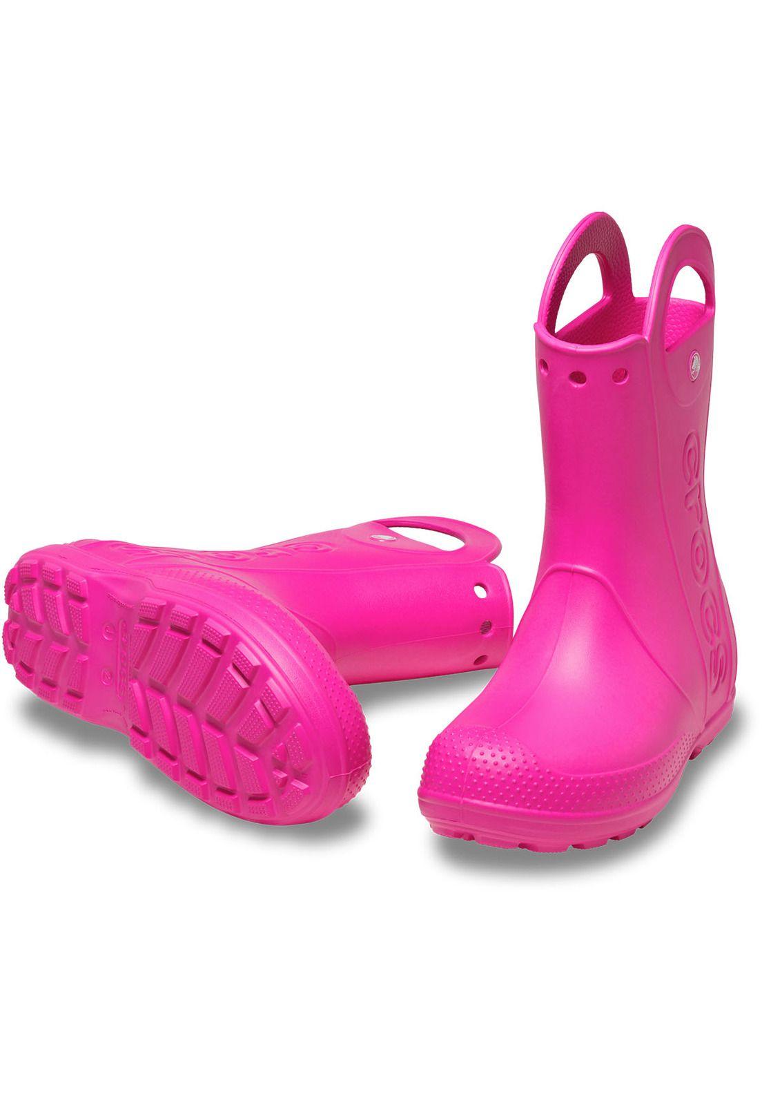 Bota de Agua Crocs Niña Rosado-3
