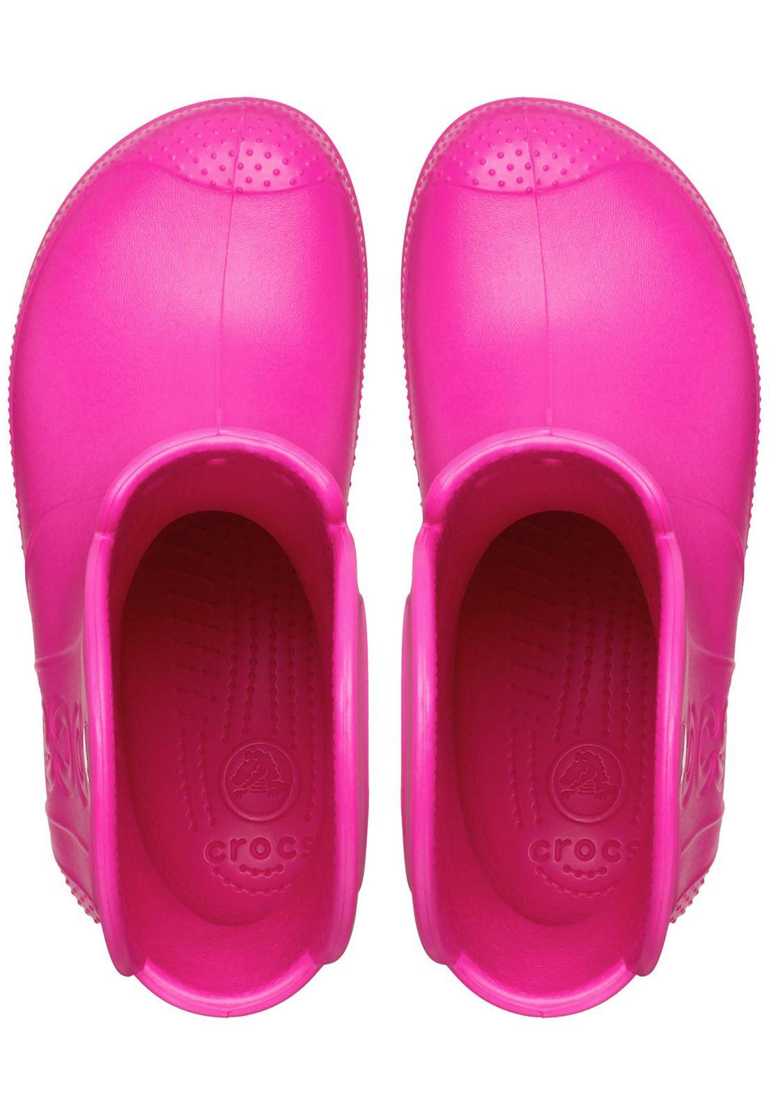 Bota de Agua Crocs Niña Rosado-4