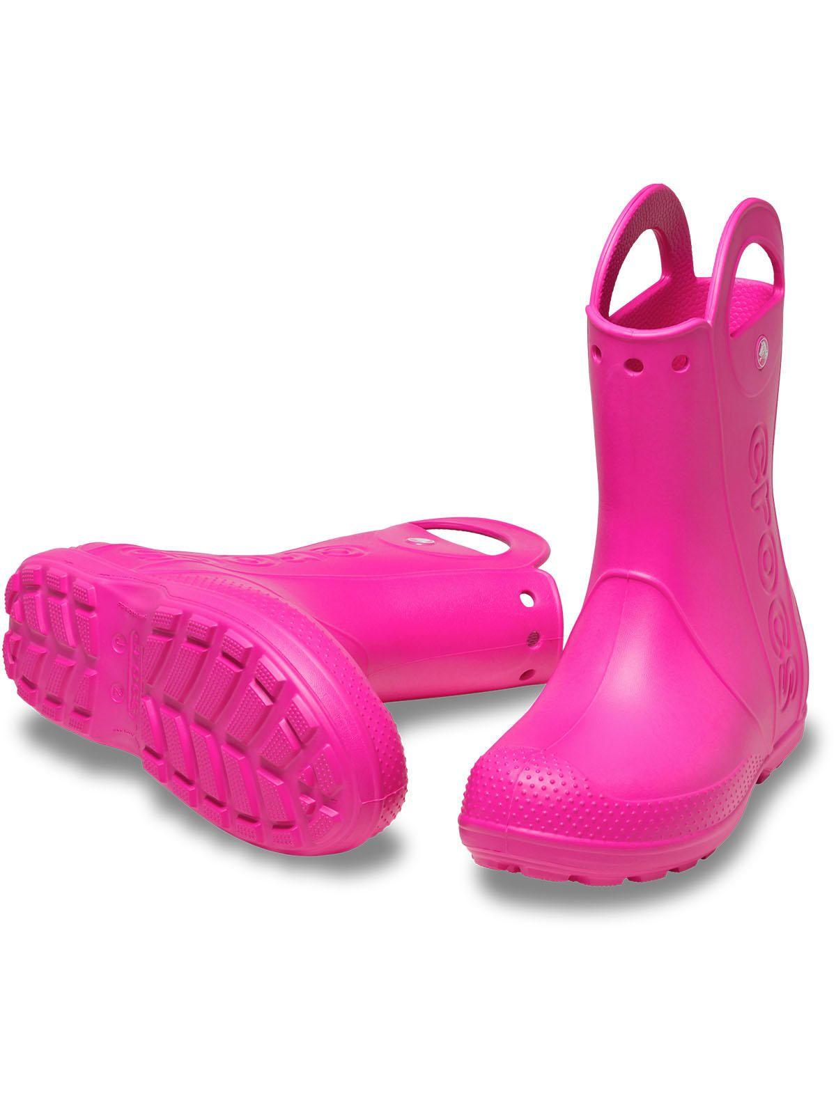 Bota de Agua Crocs Niña Rosado-3