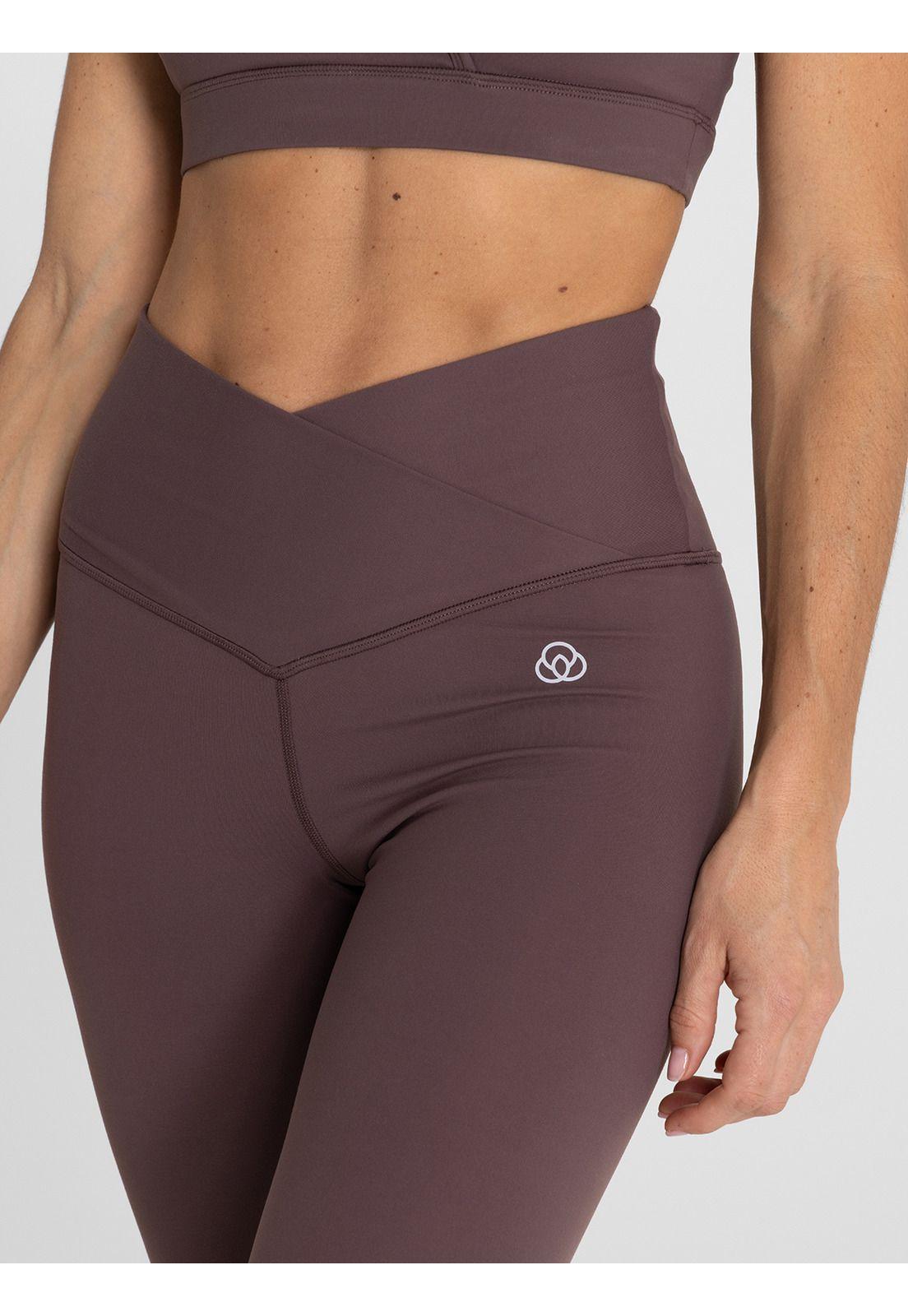 Calza 7/8 Mujer Ankle Juno Café-4