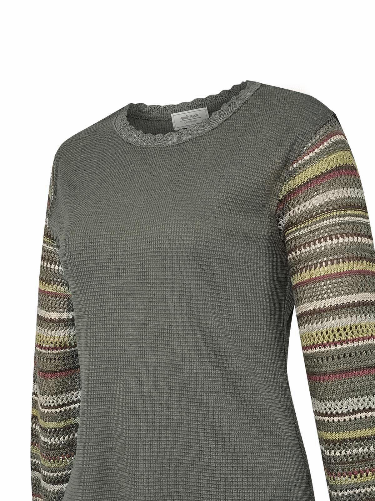 Polera Algodon Org. Mujer Acacia Verde-1