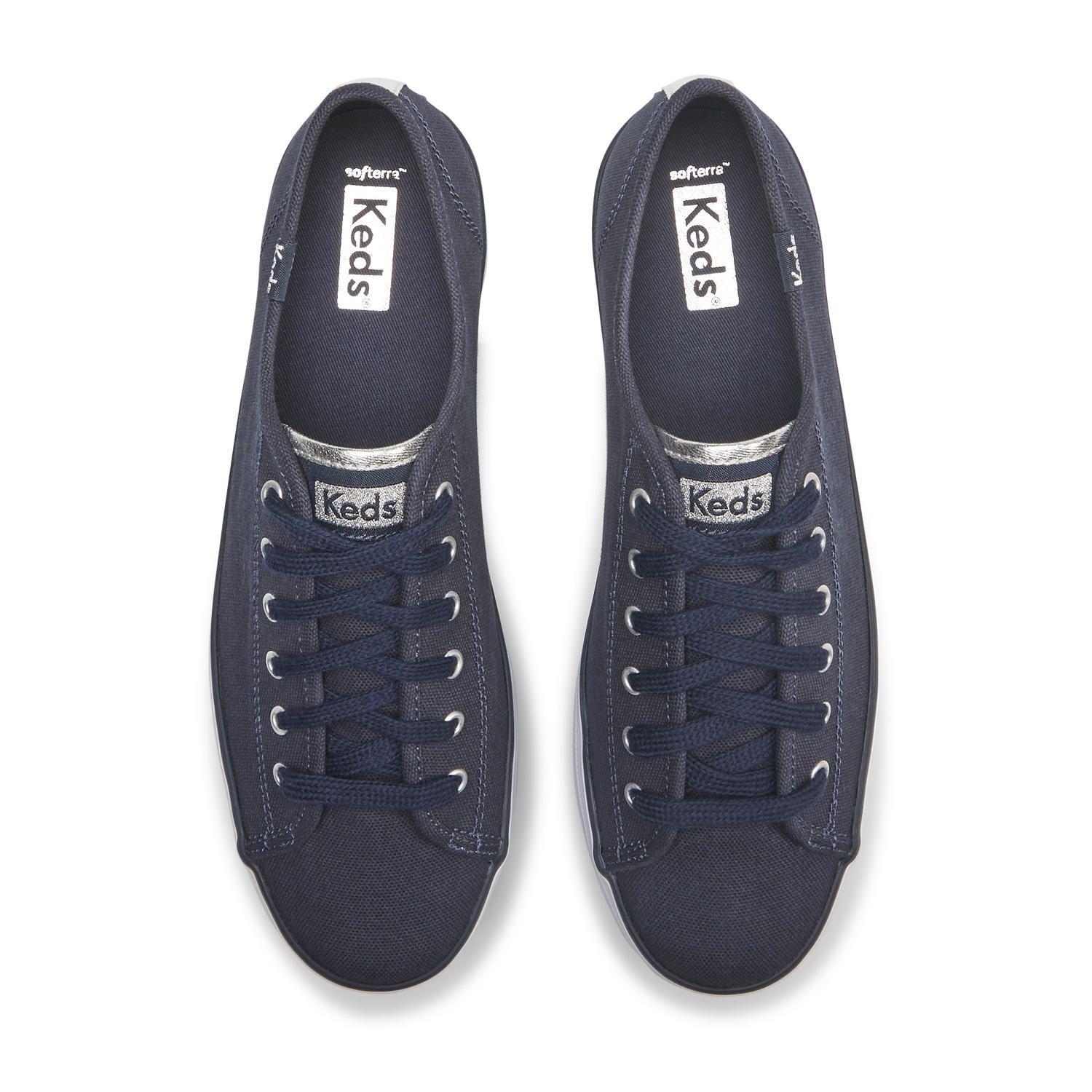 Zapatilla Mujer Triple Up Canvas Azul-2