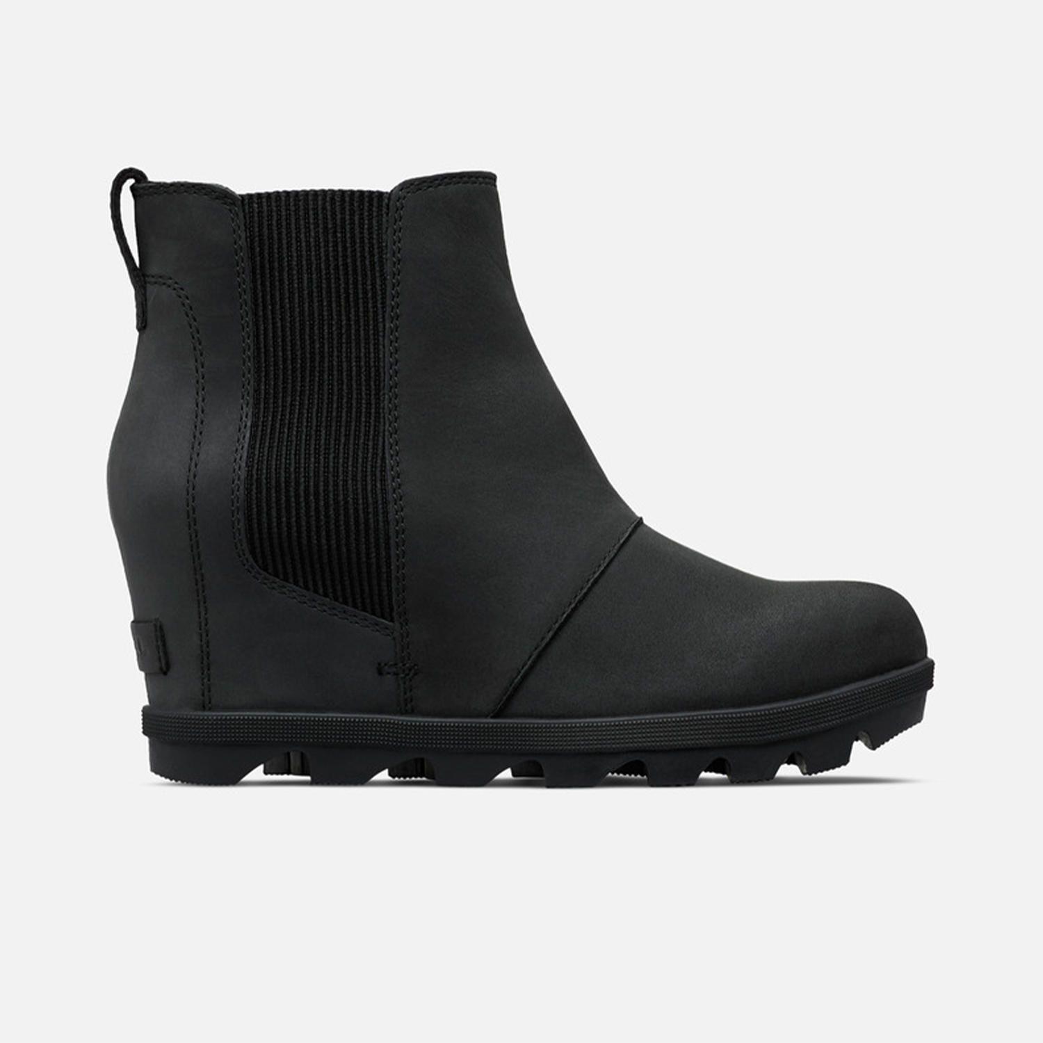 Bota Joan Of Arctic Wedge Ii Chelsea Negro Mujer-0
