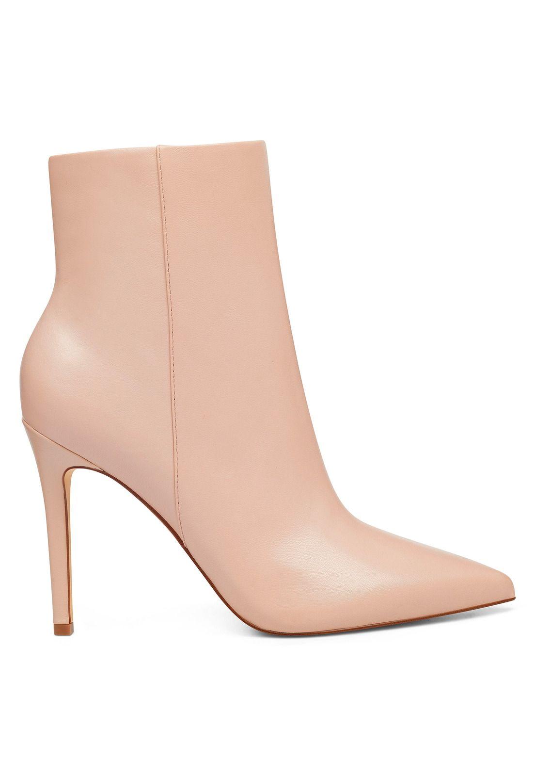 Botín Cuero Trendluver Beige Mujer-1