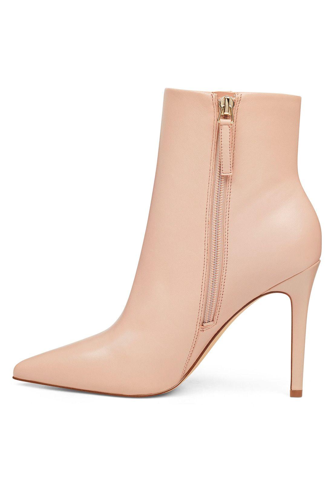 Botín Cuero Trendluver Beige Mujer-2